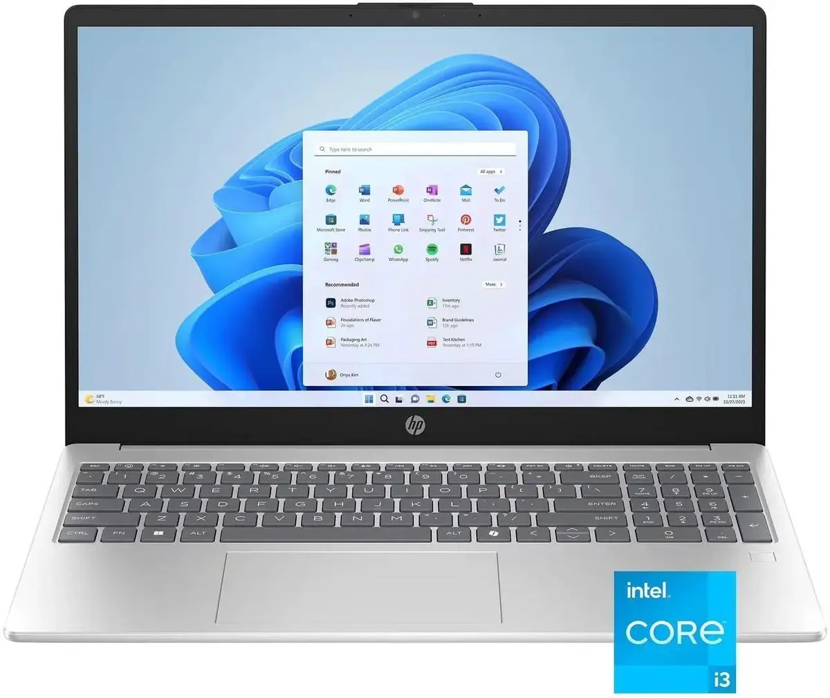 HP Laptop 15-fd0082na Intel Core 3 100U 15.6" Full HD 8GB 256GB SSD